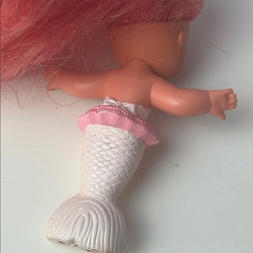 VTG Kenner Sea Wees Bubble Ballet Satin & Baby Swirl PinkMermaid Bath Toy 1984